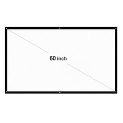 docooler Portable Foldable 16:9 HD Projector Screen LU-V5-374 White/Black  - Image 3