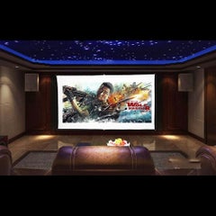 docooler Portable Foldable 16:9 HD Projector Screen LU-V5-374 White/Black  - Image 4