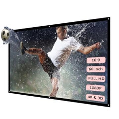 docooler Portable Foldable 16:9 HD Projector Screen LU-V5-374 White/Black  - Image 2