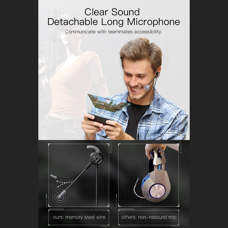 Stereo Noise Cancelling Wired In-Ear Gaming Headphones For PS4/PS5/XOne/XSeries/NSwitch/PC - Image 5