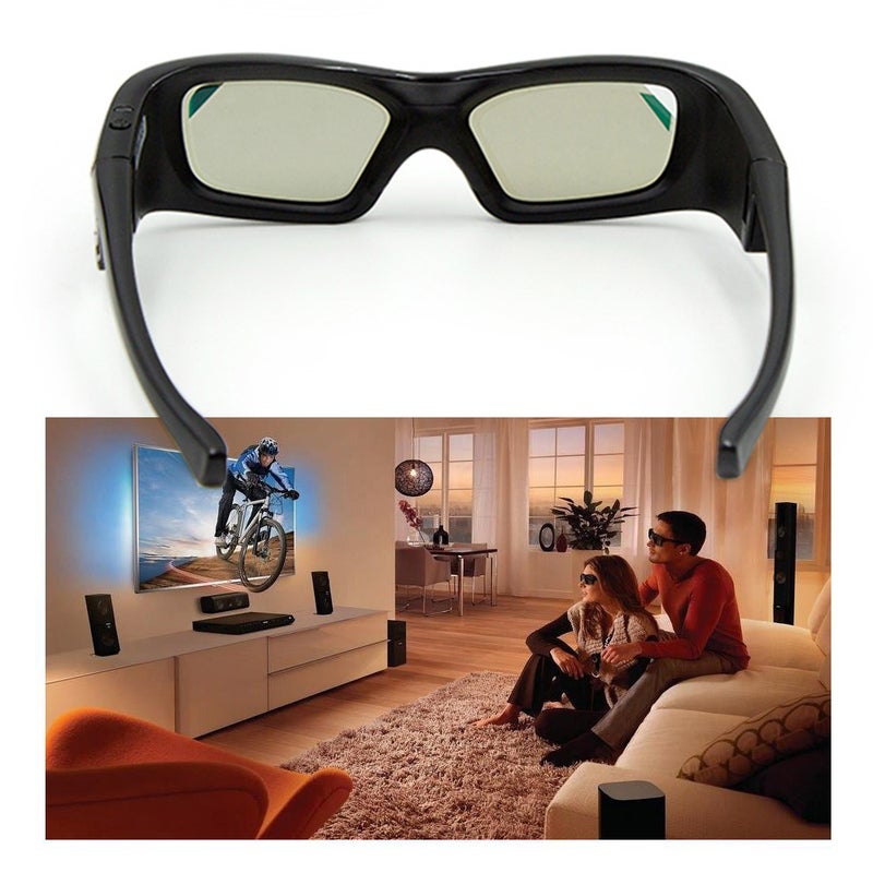 Generic Full HD Active 3D Glasses Black  - Image 4