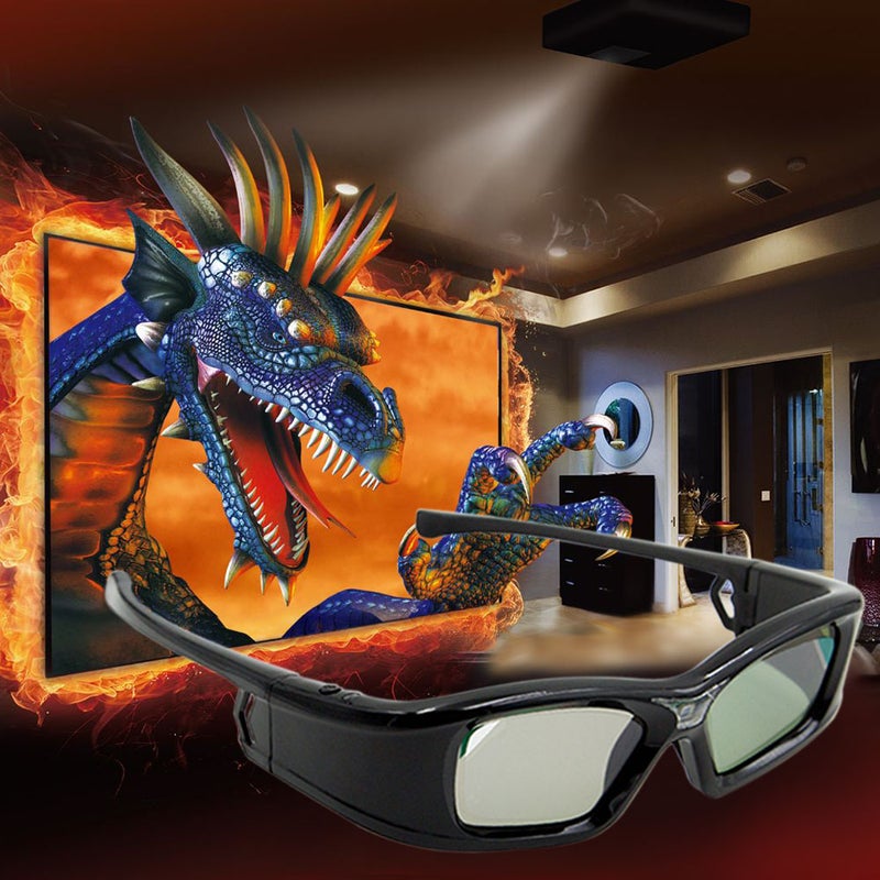 Generic Full HD Active 3D Glasses Black  - Image 5