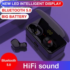 Sports TWS Bluetooth In-Ear Headphones Black