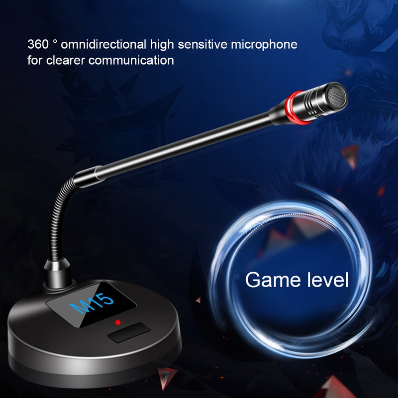 Desktop M15 Microphone Silver  - Image 4