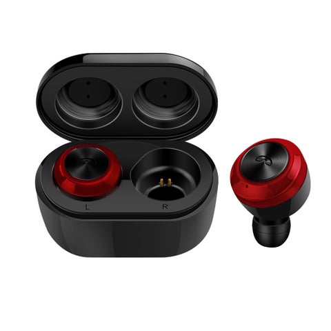 TWS Stereo Bluetooth In-Ear Headphones Black/Red