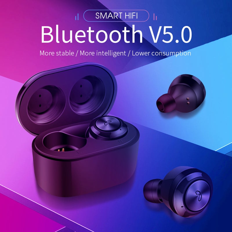 Generic - TWS Stereo Bluetooth In-Ear Headphones Black - Image 1