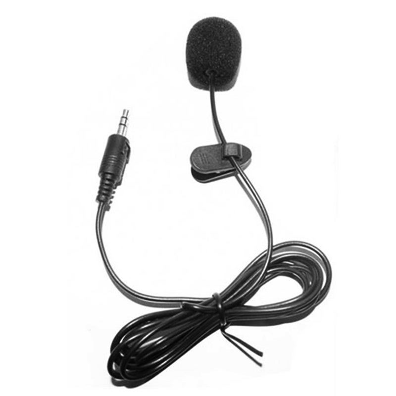 External Clip-on Lapel Lavalier Wired Condenser Microphone LU-V5-183 Black