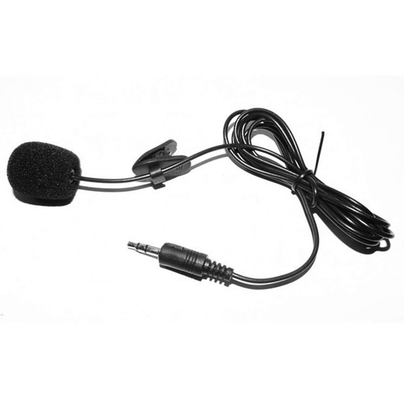 External Clip-on Lapel Lavalier Wired Condenser Microphone LU-V5-183 Black