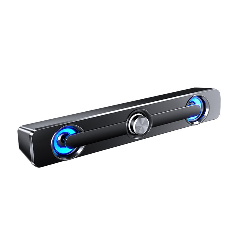 صدى - مكبر صوت سلكي مزود بمنفذ USB ومناسب لأجهزة الحاسوب أسود - Image 1