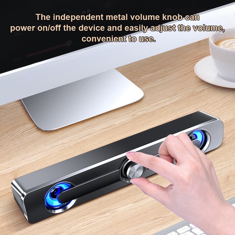 صدى - مكبر صوت سلكي مزود بمنفذ USB ومناسب لأجهزة الحاسوب أسود - Image 1
