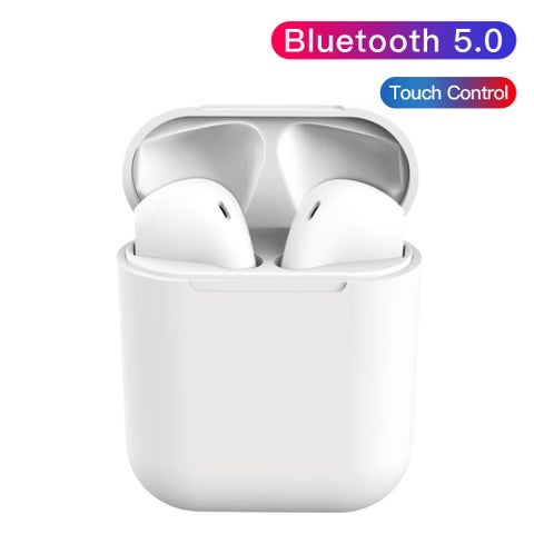Sports TWS Bluetooth In-Ear Headphones White