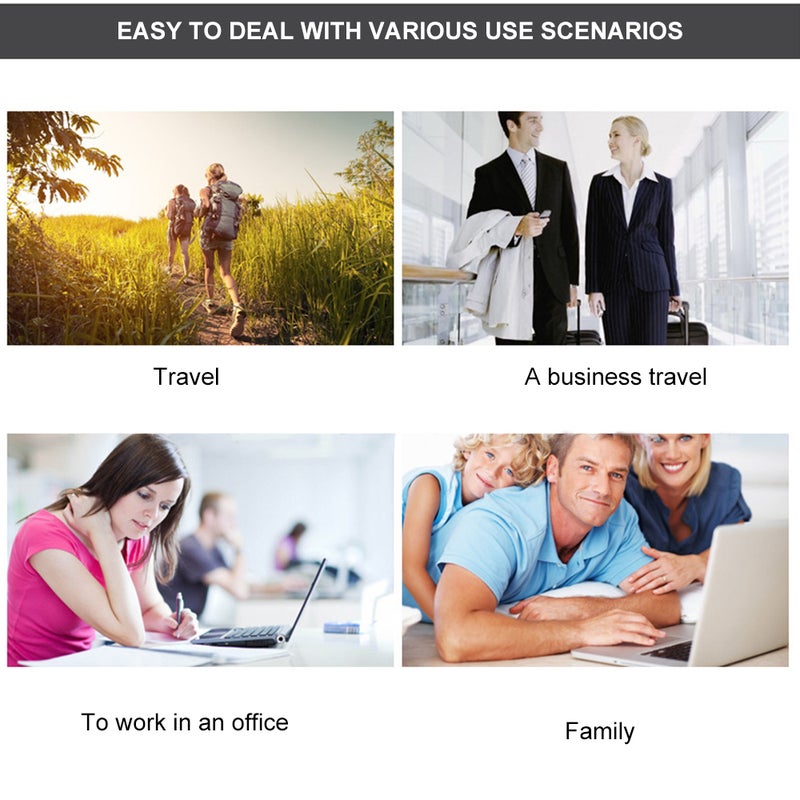 محول شامل للسفر وشاحن جداري شامل لجميع أجهزة الهاتف أسود - Image 4