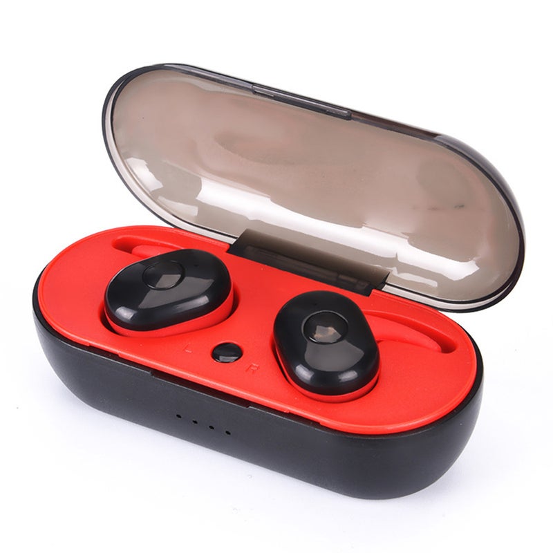 Generic - TWS Bluetooth In-Ear Headphones Red/Black - Image 1