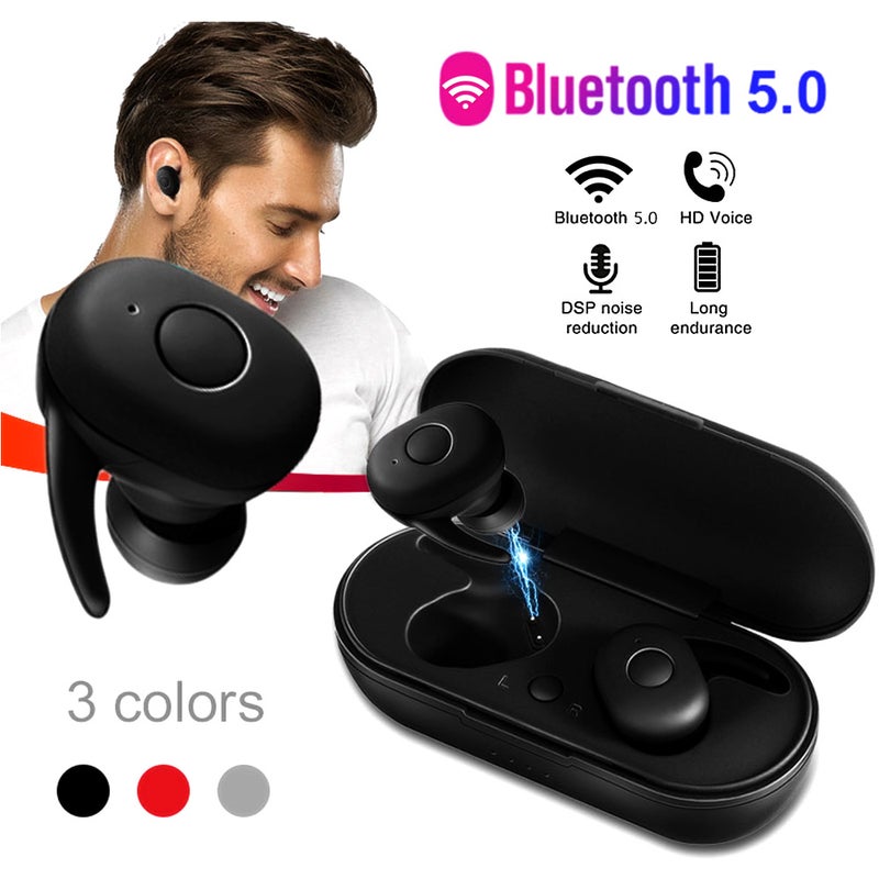 Generic - TWS Bluetooth In-Ear Headphones Red/Black - Image 1