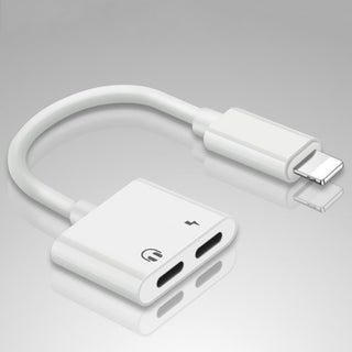 2-In-1 Dual Audio Converter Lightning Adapter White - v1601481588/N40672008A_1
