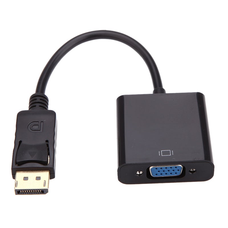 Generic Display Port Male To VGA Female Converter Adapter Cable Black  - Image 4