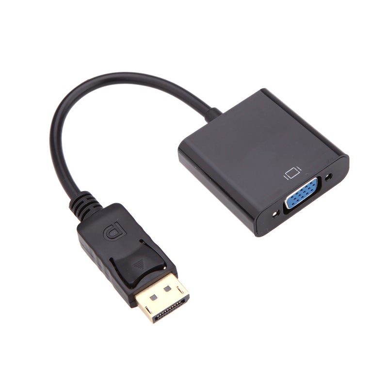 Generic Display Port Male To VGA Female Converter Adapter Cable Black  - Image 5