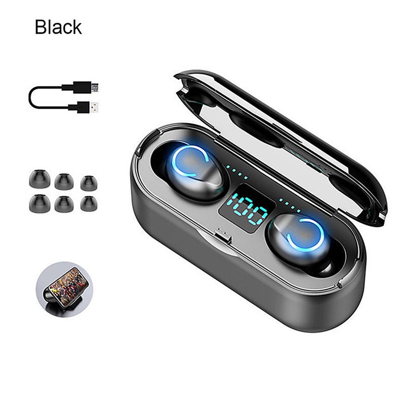 Sports TWS Bluetooth In-Ear Headphones Black - Image 1