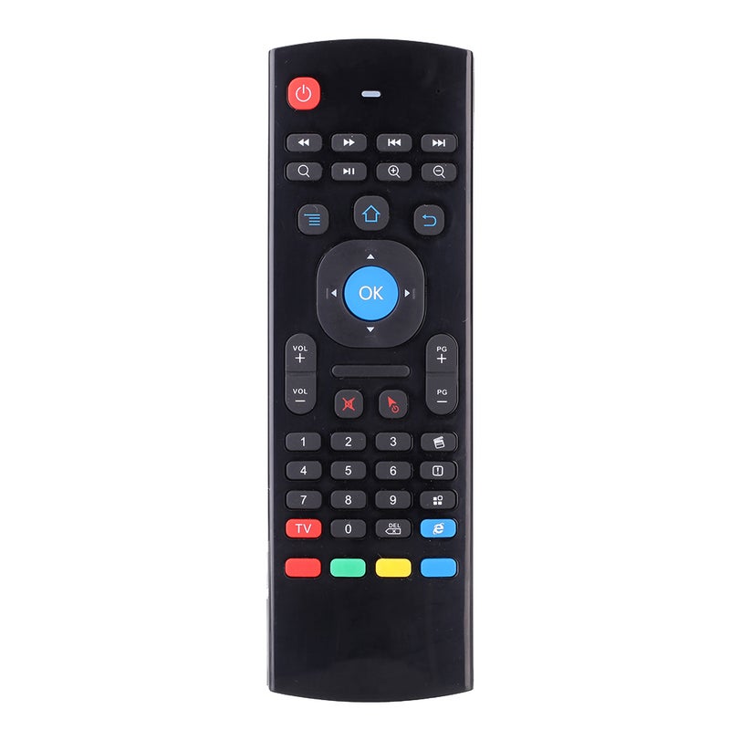 Portable 2.4G Wireless Keyboard Controller Air Mouse Remote Control for Smart TV Black - Image 2