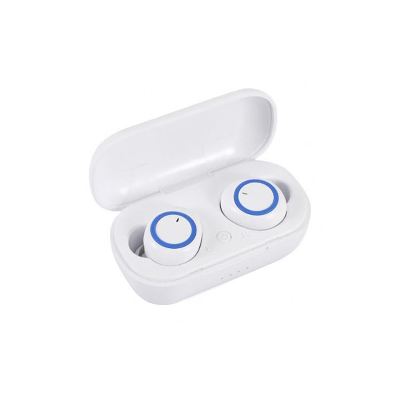 TWS Bluetooth Waterproof Earbuds White/Blue - Image 1