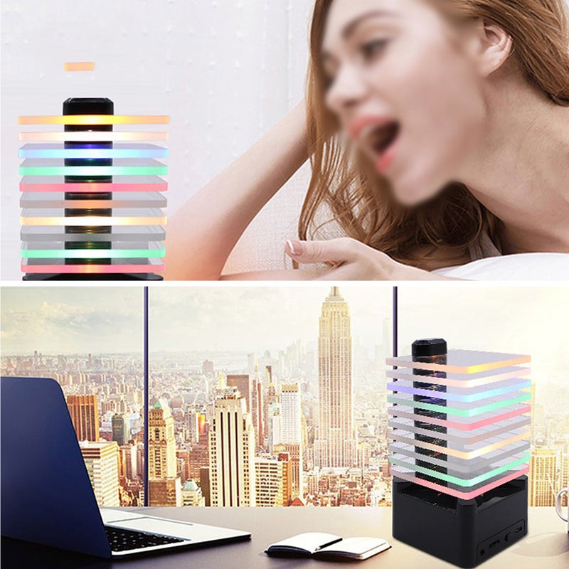 مكبر صوت ستيريو يعمل بالبلوتوث بإضاءة LED على شكل لهب بعدد 7 ألوان متغيرة متعدد الألوان - Image 5