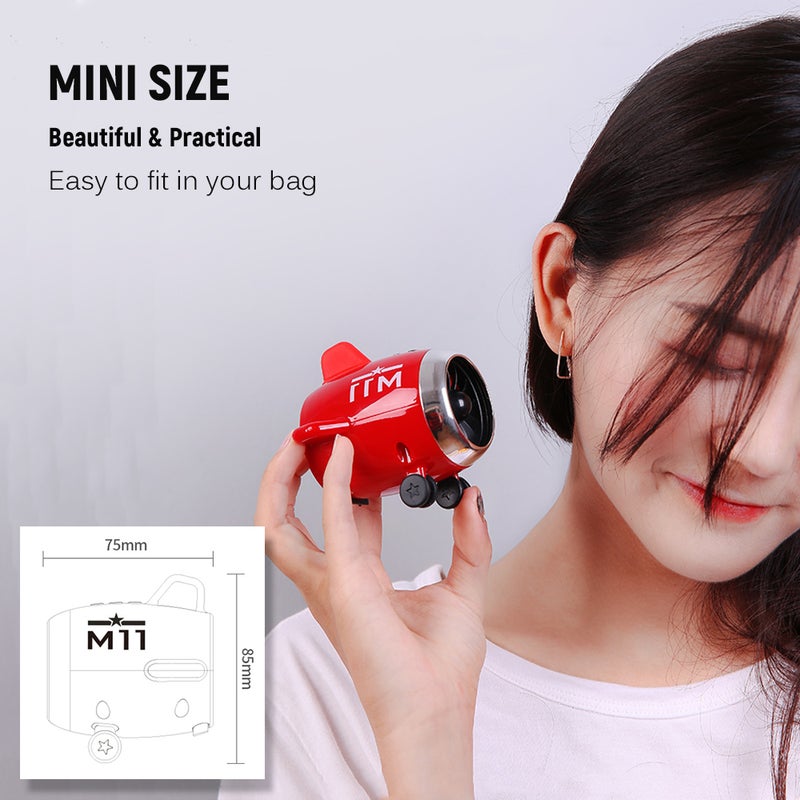 Mini Portable Wireless Speaker For Home Outdoor travel Pink - Image 3