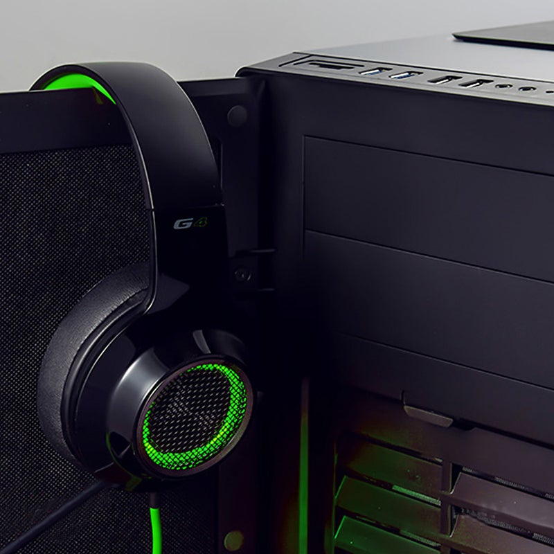 اديفير سماعة رأس للألعاب  بصوت ستيريو 7.1 وإضاءة فائقة أحمر وأسود - Image 4