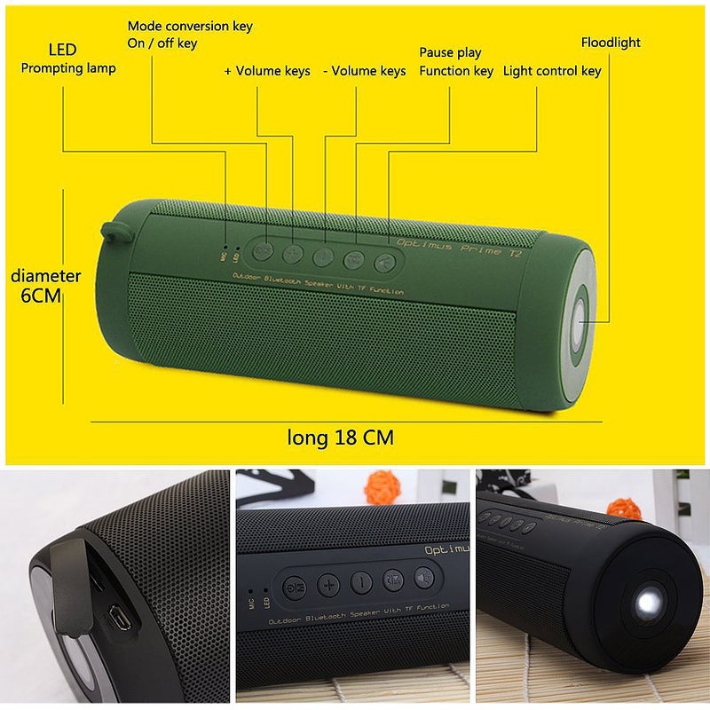 Optimus Prime T2 Wireless Speaker Green