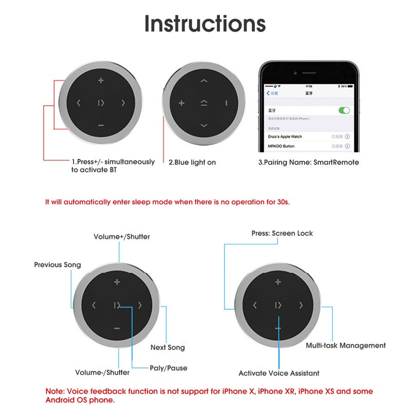 Wireless Remote Control Silver/Black - Image 4