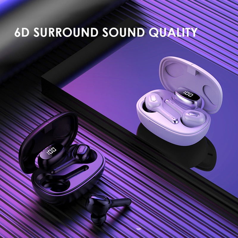 Generic - TWS Wireless Earbuds Mini In-Ear Stereo Bluetooth Earphone Black - Image 1