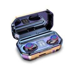 TWS Wireless Mini Smart Digital Display Bluetooth Earphones Black