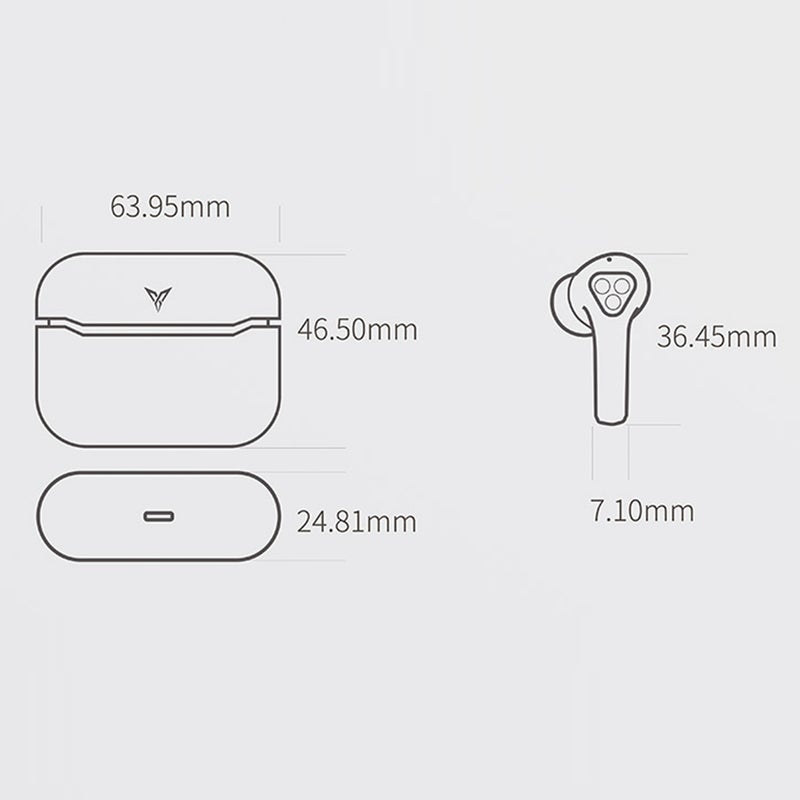 Generic - TWS Wireless Stereo Waterproof Bluetooth Earphones Black - Image 1