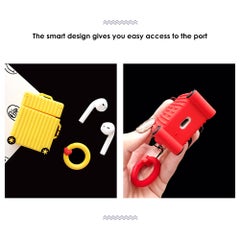 Generic Earphone Case For AirPods With Finger Ring Strap Pink  - Image 3