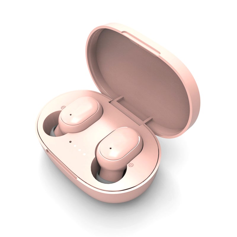 A6S Mini TWS Wireless Bluetooth Stereo Earbuds With Mic Pink - Image 4