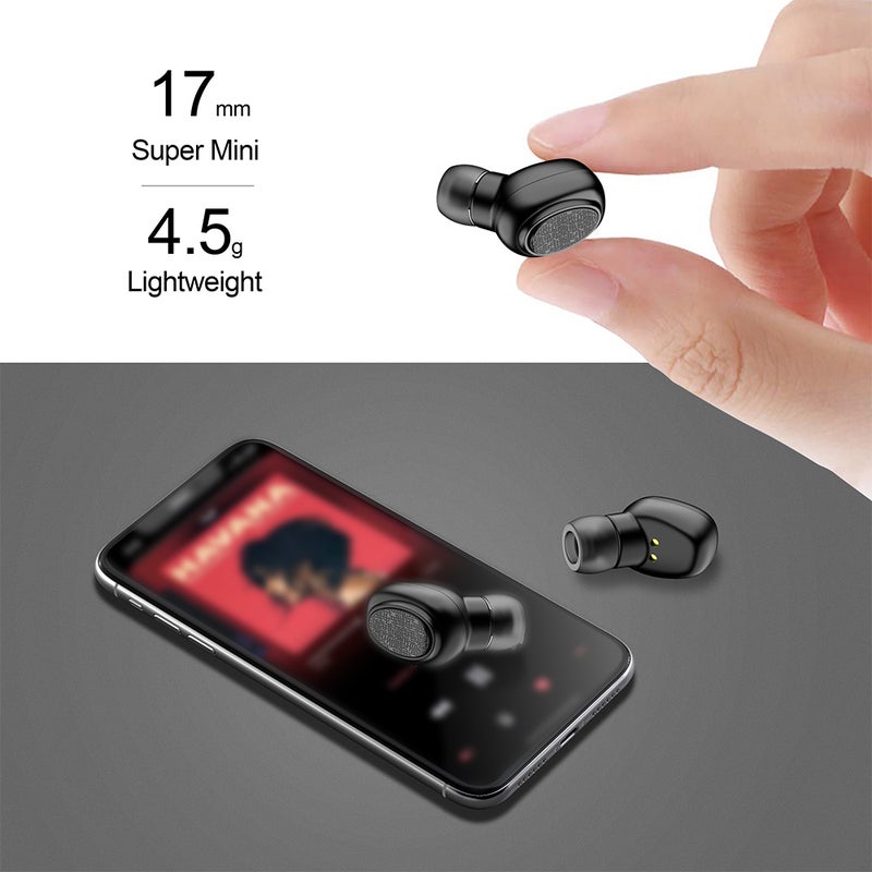 Generic - TWS-Wireless HD Mini Hands-Free Bluetooth Earphones Black - Image 1