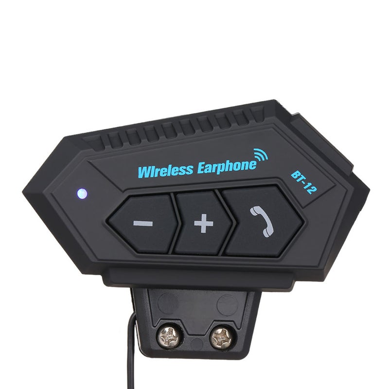 Wireless Helmet Bluetooth Microphone Black - Image 3