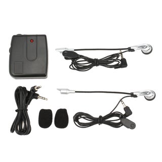 Motorcycle Helmet 2 Way Intercom Headphones With Mic Black - v1601481770/N40669830A_1