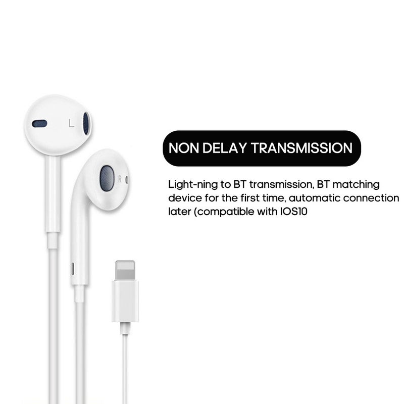 Wired Stereo Sports Bluetooth Earphones White  - Image 2