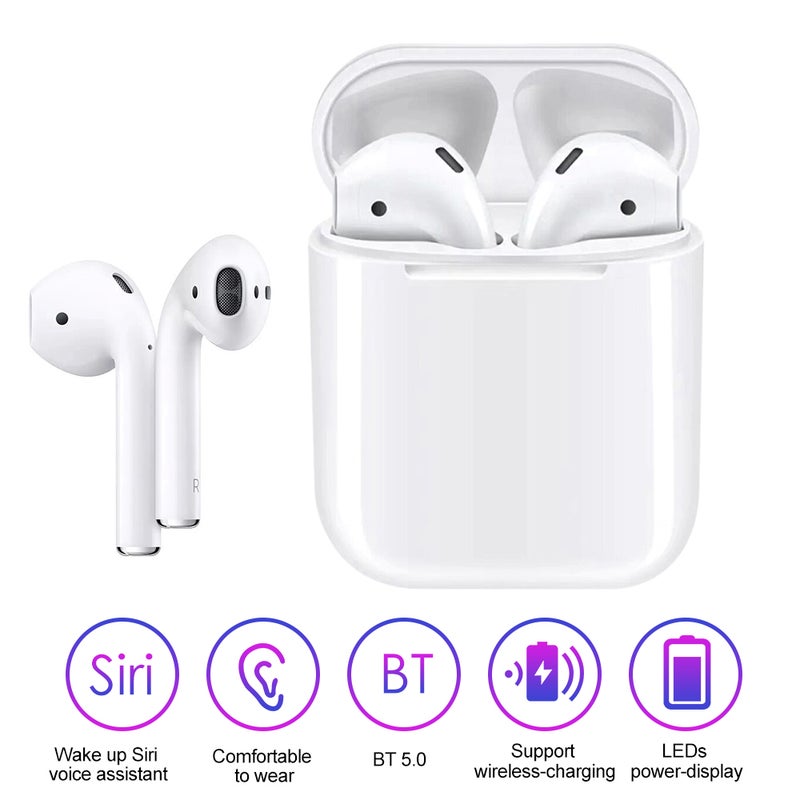Generic - TWS-Wireless Sterio Sports Bluetooth Earphones White - Image 1