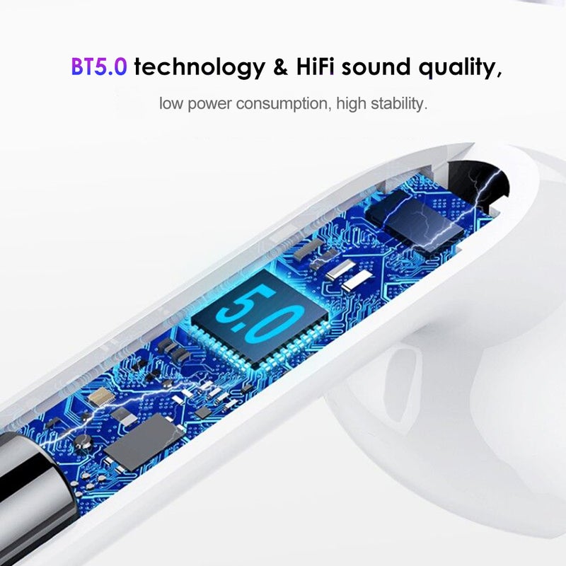 Generic - TWS-Wireless Sterio Sports Bluetooth Earphones White - Image 1
