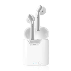 TWS Wireless Invisible Touch Bluetooth Headphones White