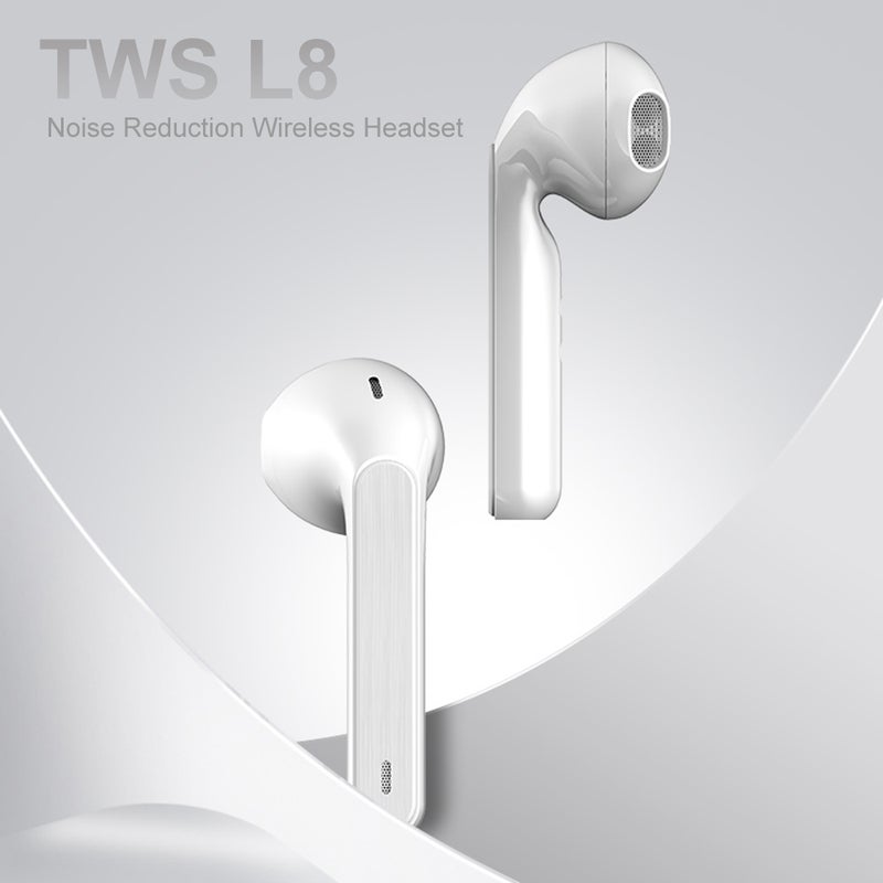 Generic - TWS Wireless 3D Stereo Bluetooth Earphones White - Image 1