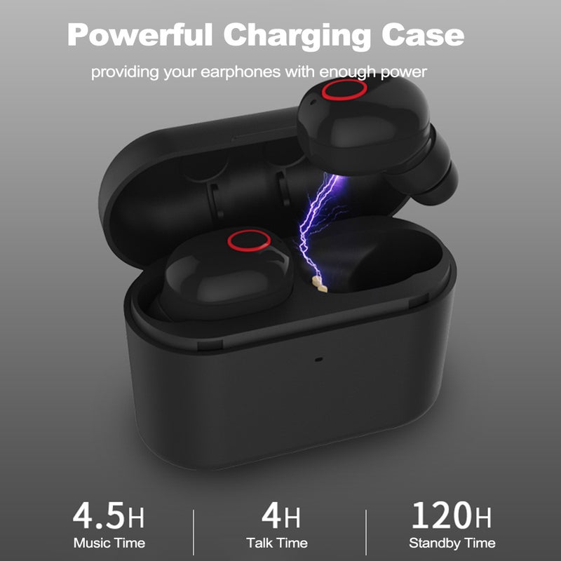 Generic - TWS In-Ear T13 Wireless Bluetooth Noise Cancelling Earbuds With Mic White - Image 1