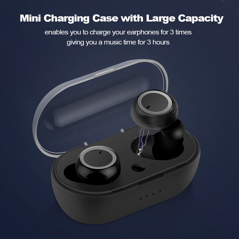 Generic - TWS In-Ear BTH-i30 Wireless Bluetooth Stereo Earbuds With Charging Case Black/Red - Image 1
