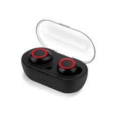 TWS In-Ear BTH-i30 Wireless Bluetooth Stereo Earbuds With Charging Case Black/Red