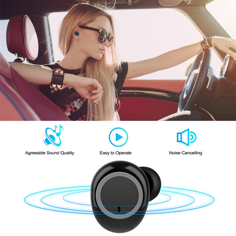 Generic - TWS In-Ear BTH-i30 Wireless Bluetooth Stereo Earbuds With Charging Case Black/Red - Image 1