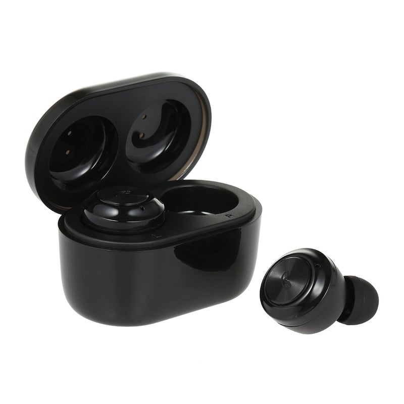 Generic - TWS In-Ear Wireless Bluetooth Earphone Earbuds With Mic LED Display Black - Image 1