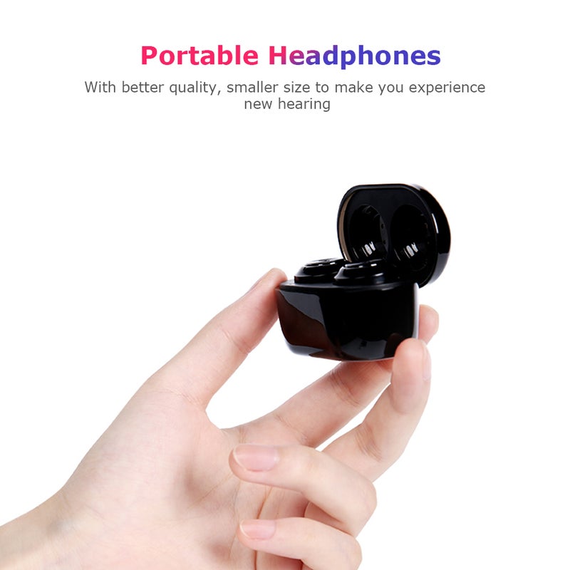 Generic - TWS In-Ear Wireless Bluetooth Earphone Earbuds With Mic LED Display Black - Image 1