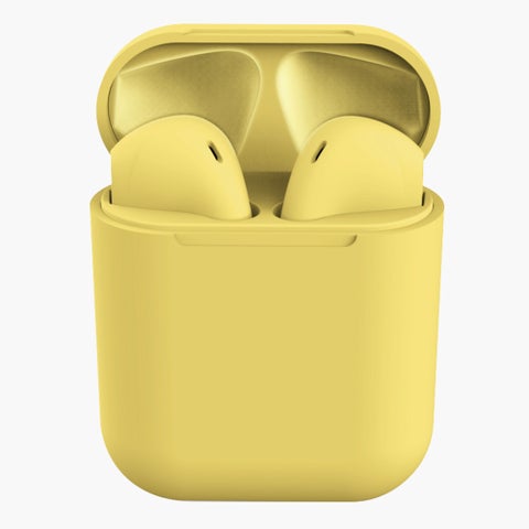 TWS Wireless Stereo HD Mini Smart Bluetooth Headphones Yellow