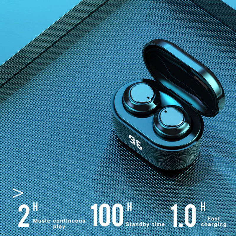 A6 True Bluetooth Wireless Waterproof In-Ear Earbuds Black - Image 4